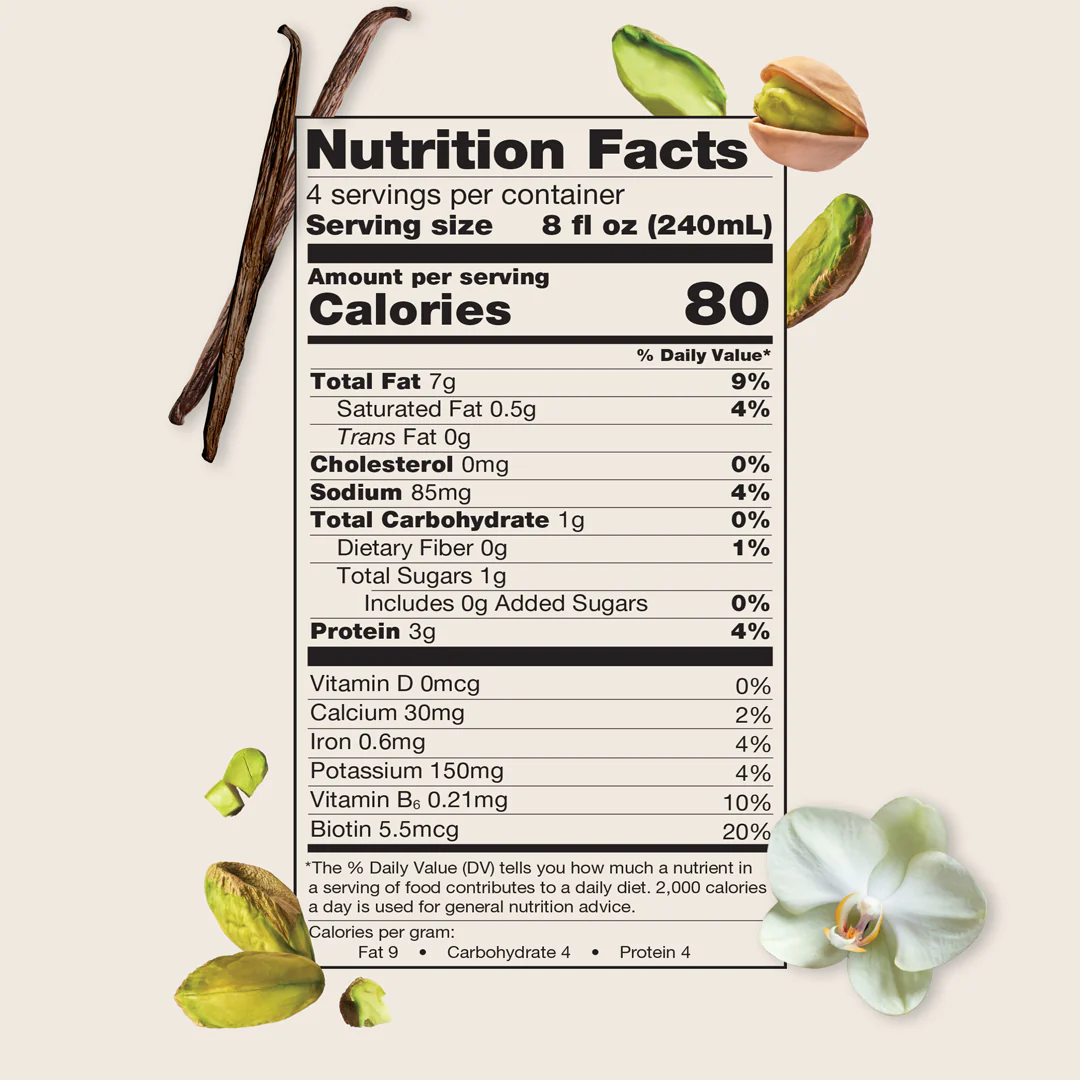 Unsweetened Vanilla Pistachio Milk - Image 3